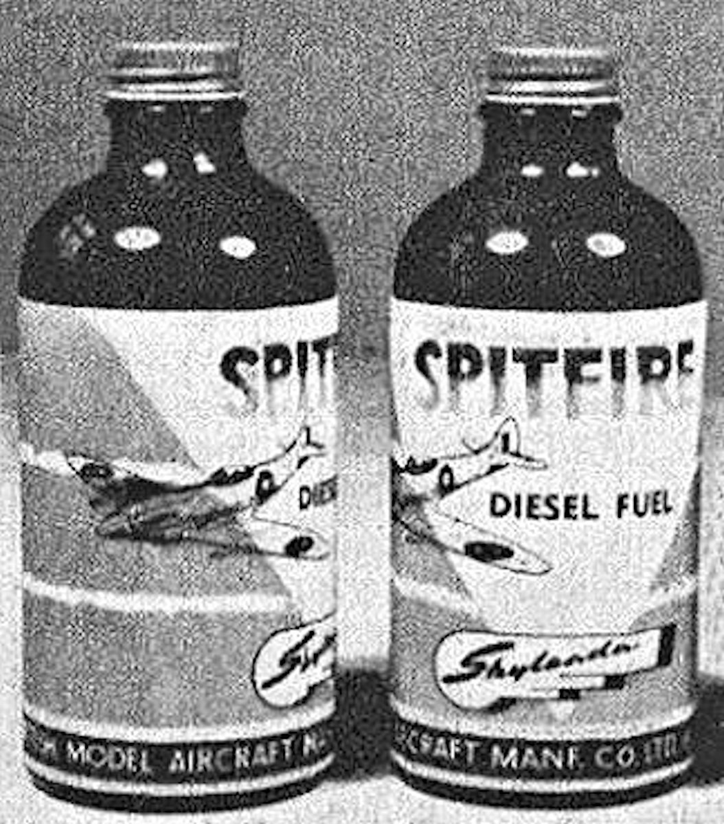 Model airplane diesel store fuel